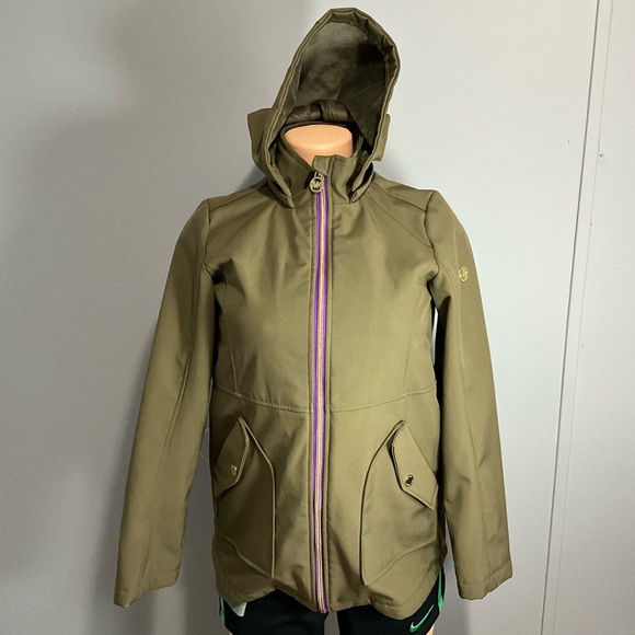 MICHAEL KORS WOMENS JACKET.COLOR OLIVE LIGHTWEIGHT - Picture 3 of 16